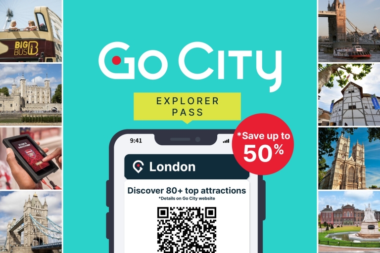London Go City Explorer Pass: karnet ze zniżkami na atrakcjeKarnet London Go City: 4 atrakcje lub wycieczki do wyboru