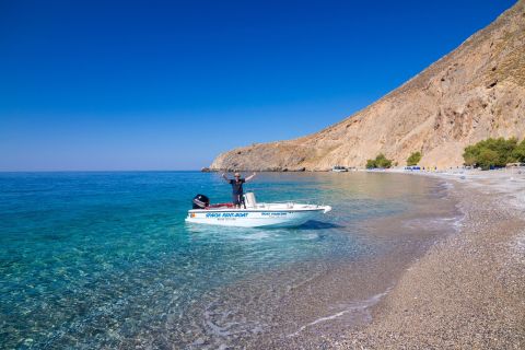 From Hora Sfakion: Private Boat Rental for Day Cruising