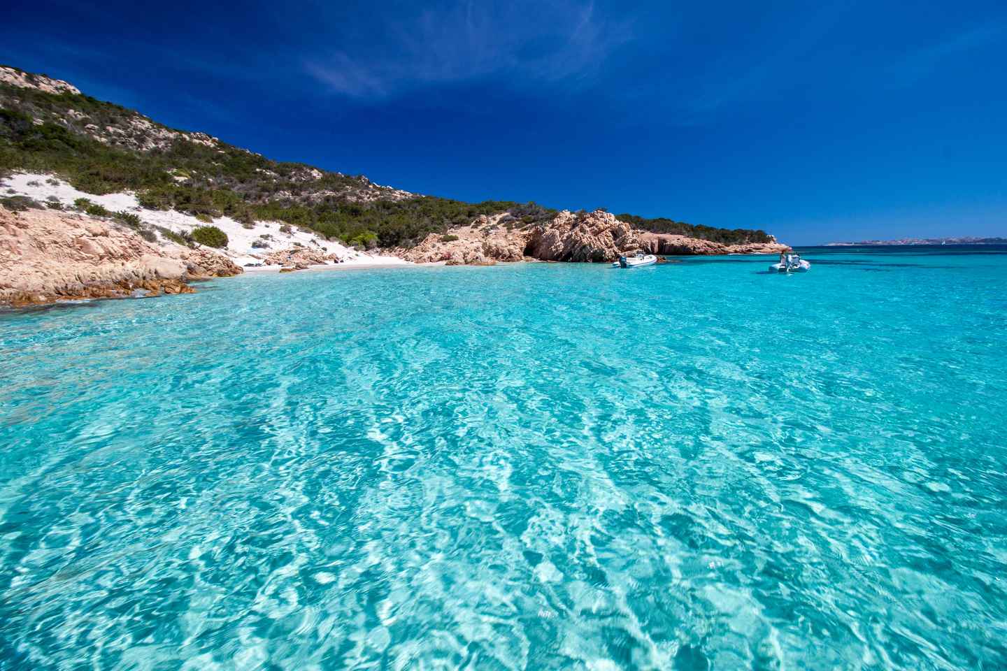 From Palau: La Maddalena Archipelago 4 Stops Boat Tour