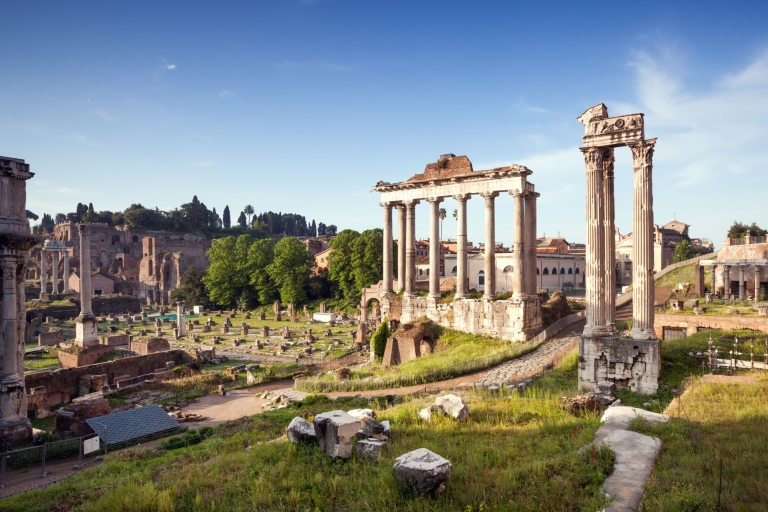 Rome: Hop-On Hop-Off Bus, Roman Forum & Colosseum Tour 24-Hour Open Bus + 11:30 AM Colosseum Guided Tour in English