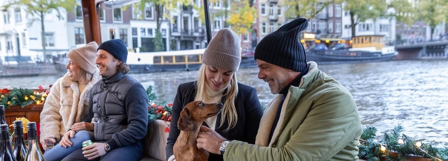 Amsterdam: crociera di lusso sui canali in barca con bar a bordo