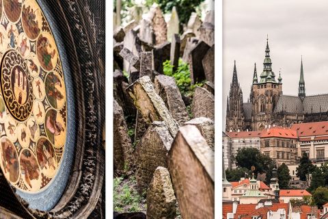 Praga: Castillo de Praga, Barrio Judío, Entrada a la Torre del Reloj