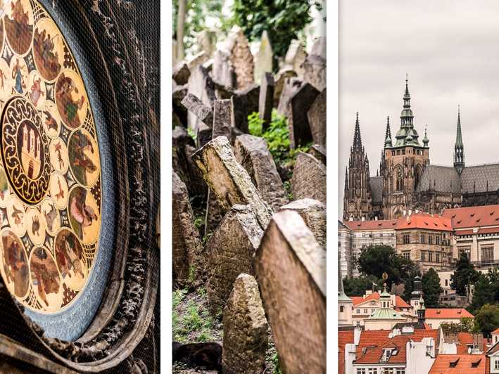 Praga: Castillo de Praga, Barrio Judío, Entrada a la Torre del Reloj