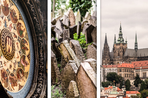 Praga: Castelo de Praga, Bairro Judeu, Entrada da Torre do Relógio