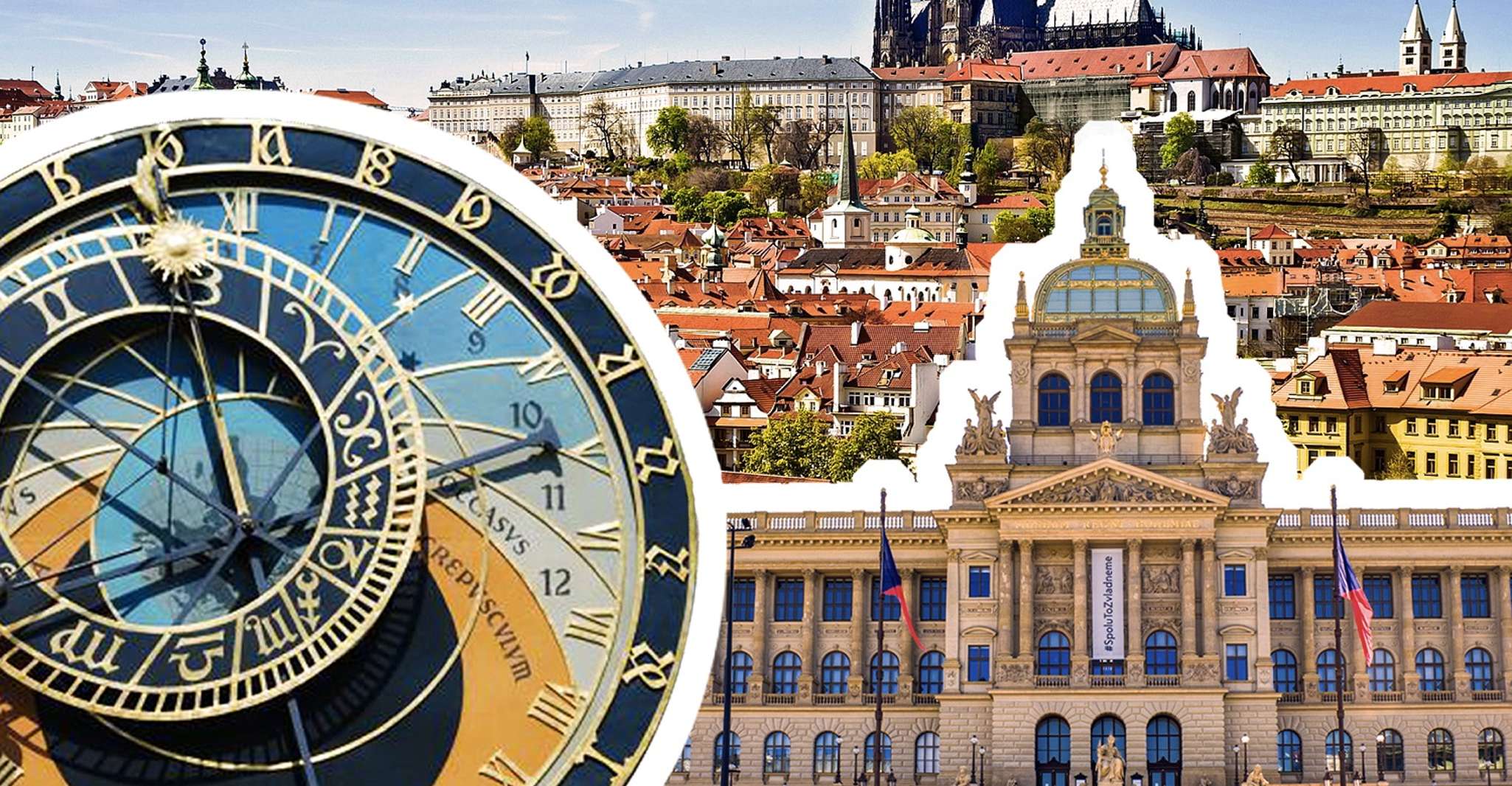 Prague: Castle, National Museum & Town Hall Tickets & Audio