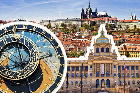 Prague: Castle, National Museum, and Old Town Hall