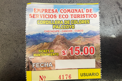 Cusco: tour all-inclusive di Palcoyo Rainbow Mountain di un&#039;intera giornataPrivato Palcoyo Rainbow Mountain