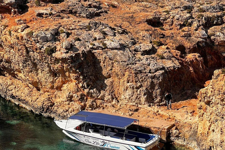 Ab Mellieħa: Halbtägige Kreuzfahrt mit blauen und kristallenen Lagunen