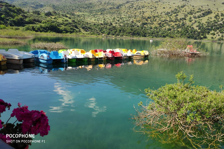 Desde Chania: tour privado de un día por la ciudad de Rethymno y el lago Kournas