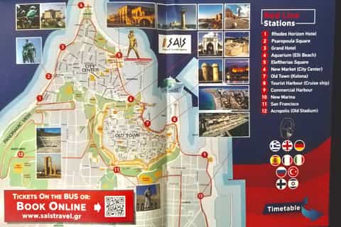 Rhodes: Hop-on Hop-off Sightseeing Bus Tour
