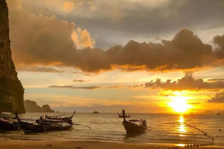 Krabi: Premium 7 Islands Sunset Tour w/ Plankton Swim & BBQ Traditional Longtail Boat Experience