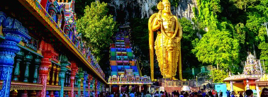 Depuis Kuala Lumpur : visite culturelle du temple et des grottes de Batu