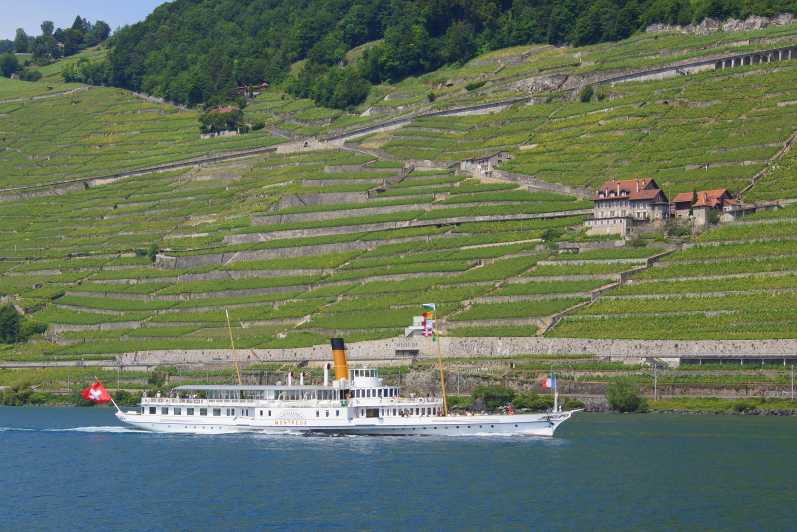 Lausanne : croisière 2 h lac Léman, vignobles de Lavaux