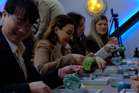 Antalya: Traditional Mosaic Lamp & Candle Holder Workshop Traditional Turkish Mosaic Desk Lamp