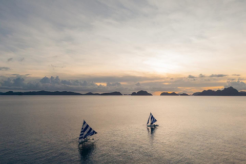El Nido: Private Falls, Surf & Sunset Sailing Experience