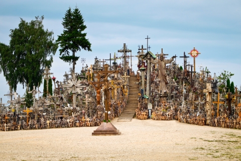 From Vilnius: Hill of Crosses & Rundale Palace to Riga