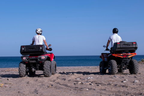 South Rhodes: experiencia guiada en quad ATV con trasladoSouth Rhodes: experiencia guiada en quad ATV para un solo conductor