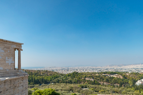 Athènes: visite de la ville et de l'Acropole avec voiture privée et chauffeurVisite sans guide agréé à l'Acropole