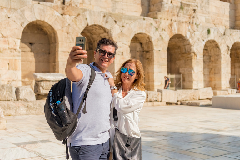 Athènes: visite de la ville et de l'Acropole avec voiture privée et chauffeurVisite sans guide agréé à l'Acropole