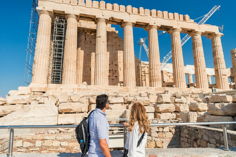 Athènes: visite de la ville et de l'Acropole avec voiture privée et chauffeurVisite sans guide agréé à l'Acropole