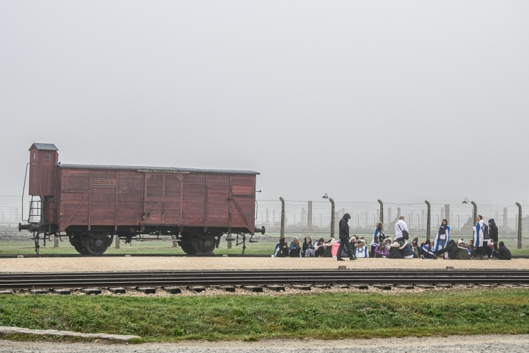Krakau: Auschwitz-Birkenau & Wieliczka-zoutmijn met pick-upTour in het Frans met Hotel Pickup