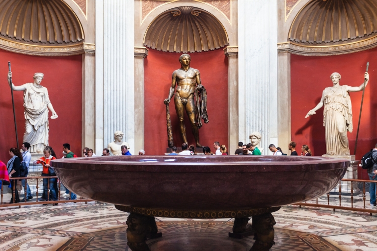 Rome: hop-on hop-off bus & rondleiding door Vaticaanse Musea24-uurs open bus + rondleiding door het Vaticaan 11:45 uur Spaans