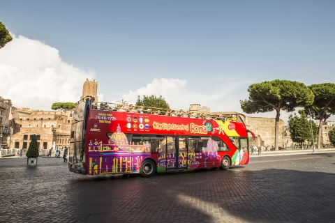 Rom: Hop-On-Hop-Off-Bus & Vatikanische Museen - geführte Tour24 Stunden offener Bus und Vatikan-Führung 11:45 Uhr Englisch