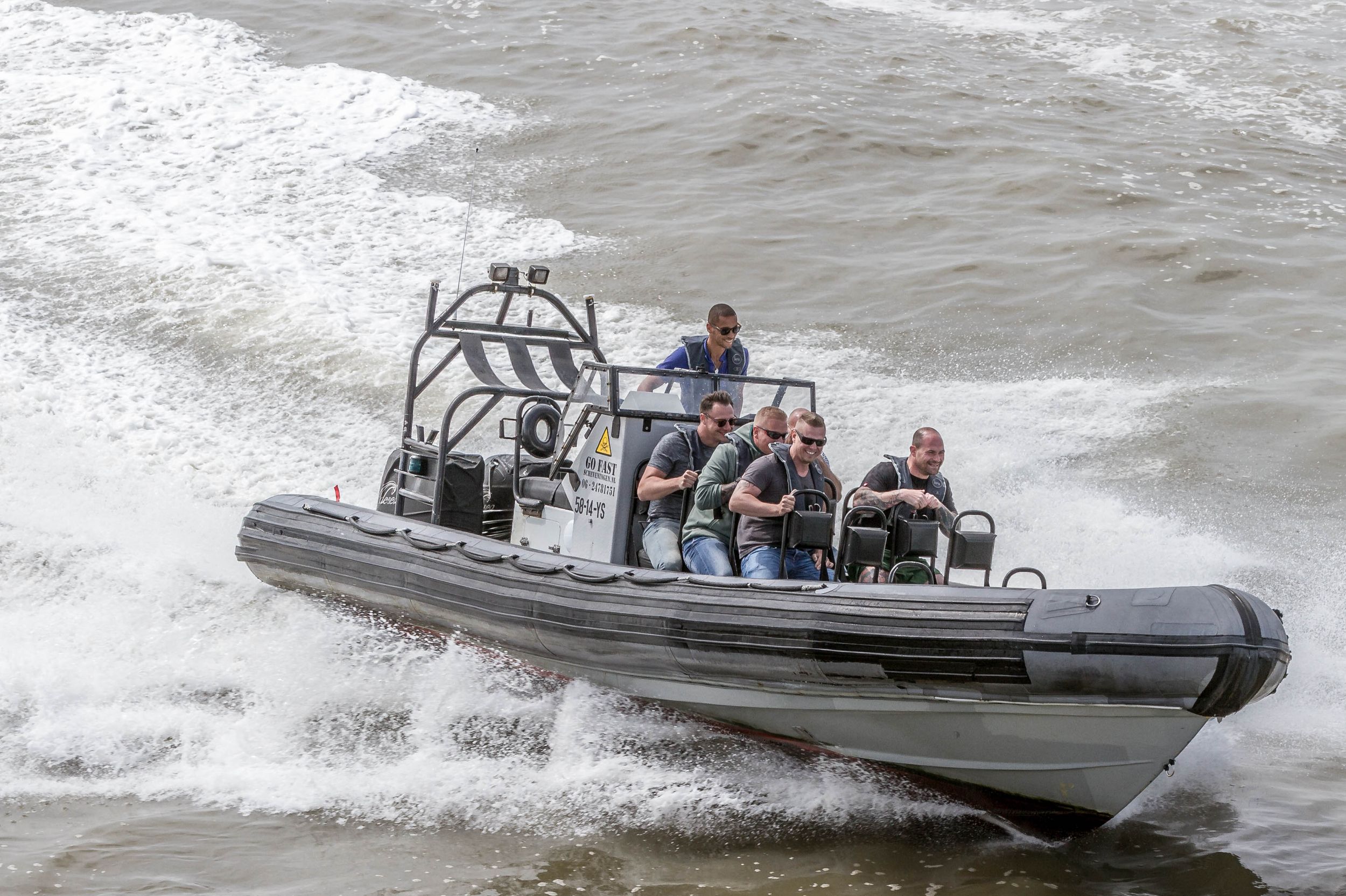 Den Haag: Scheveningen Strand RIB Speedboot Tour