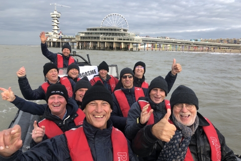 The Hague: Scheveningen Beach RIB Speedboat Tour Group Tour