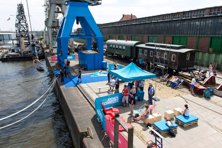 Hamburgo: Bungee Jumping 50 metros de altura sobre o portoHamburgo Bungee Jumping Tandem 2 Pessoas