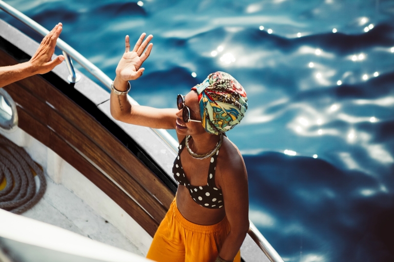 Ibiza: Premium Boat Party z nieograniczonymi napojami, lunchem i DJ-emIbiza: Impreza na łodzi premium z nielimitowanymi napojami, lunchem i DJ-em