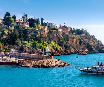 De Antalya: excursão de barco de meio dia às cachoeiras de Düden