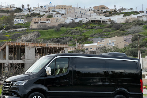 Santorini: Tour privato in auto personalizzabile con una guida locale