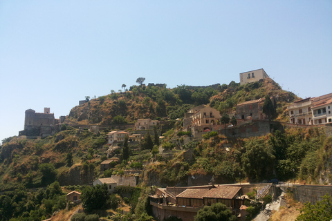 Catane: visite du parrain de Savoca et Taormina avec dégustation de nourriture