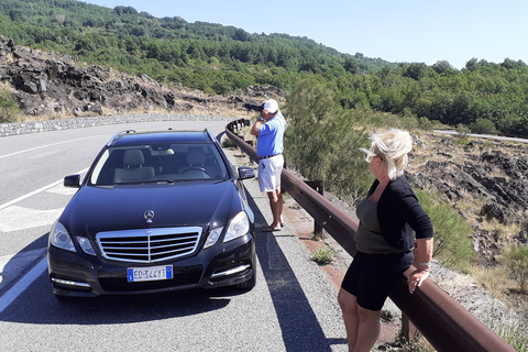 Catane: visite du parrain de Savoca et Taormina avec dégustation de nourriture