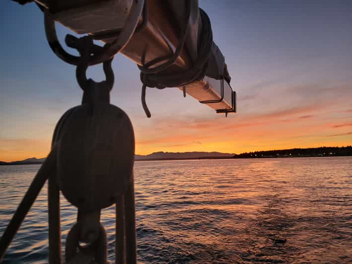 seattle tall sailboat sunset harbor cruise