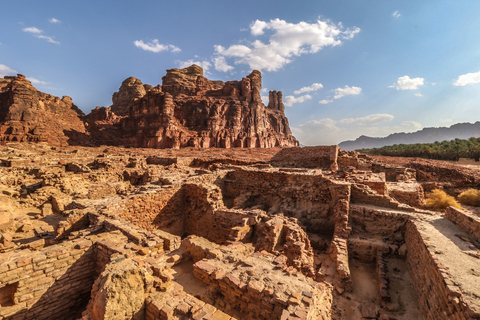 Al-Ula: visite guidée de Dadan et Jabal Ikmah avec prise en charge en optionExcursion d'une demi-journée à Dadan et Jabal Ikmah - avec prise en charge à l'hôtel