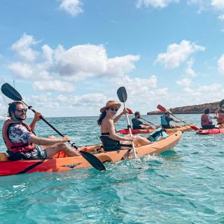 Formentera: Kayak Adventure Tour with Snorkeling & Picnic