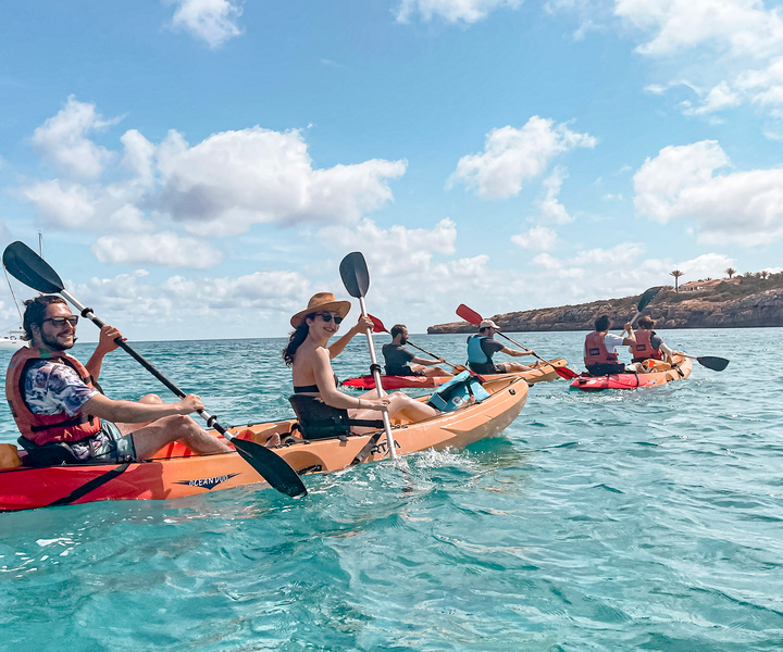 Formentera: Kayak Adventure Tour with Snorkeling