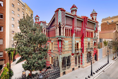 Barcelona: Gaudi's Casa Vicens Skip-the-Line Entrance Ticket Entry Ticket with Mint Chocolate Ice Cream