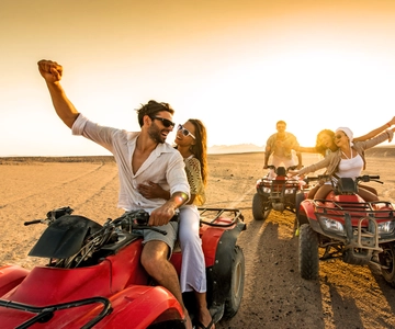 Von Agadir oder Taghazout aus: ATV Quad Biking Safari Dünenfahrt