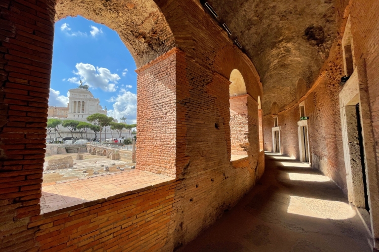 Rome: visite privée du musée des marchés et des forums impériaux de TrajanRome: visite privée des marchés de Trajan et du musée des forums impériaux