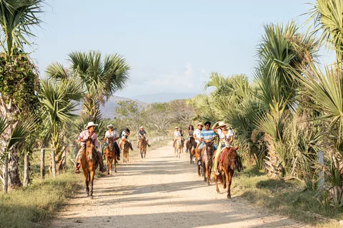 Puerto Escondido: Sunset Horse Riding Tour