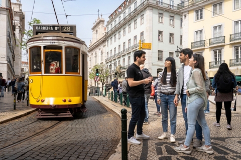 Lizbona: wycieczka z przewodnikiem, tramwajem, łodzią i helikopterem
