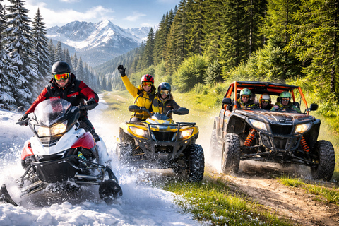 Zakopane Day Trip from Krakow: Snowmobile+Treetop+Thermal Z5ZESWTP | City+Off-Road+Treetop+Thermal Pools(All-In)