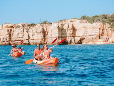 Albufeira, Kayak Tour of Hidden Caves and Secret Beaches - Housity