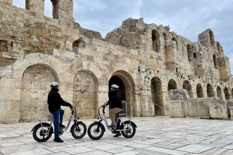 Athènes: visite guidée en vélo électrique en petit groupe Voyager dans le temps