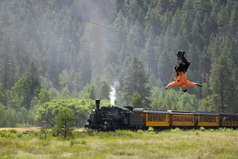 From Durango: Narrow Gauge Railroad & Ziplining with Dining