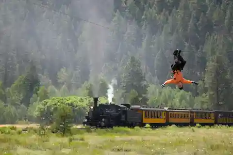 From Durango: Narrow Gauge Railroad & Ziplining with Dining