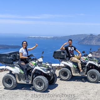 Santorin: ATV Quad Bike Tour mit Meeresfrüchte-Mittagessen